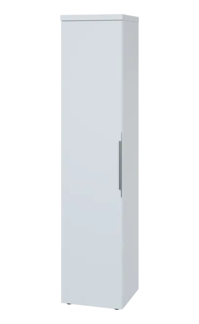 SIN 5 - 4D kancelářská skříň, 1-dveřová, levá, 1820x400x400, bílá